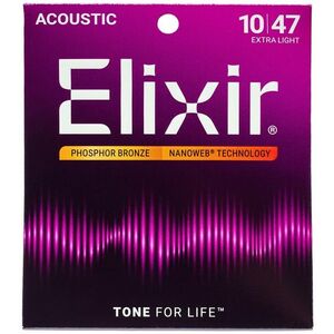 Elixir Nanoweb Phosphor Bronze Extra Light kép