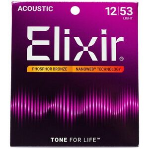 Elixir Nanoweb Phosphor Bronze Light kép