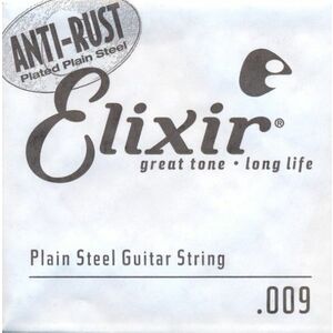 Elixir Anti-Rust Plain Steel Single .009" kép