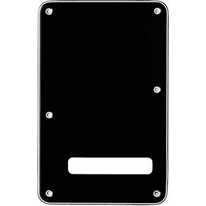 Fender Stratocaster Backplate, Black (B/W/B), 3-Ply kép