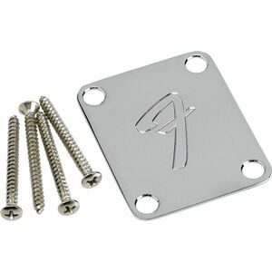 Fender 4-Bolt Vintage-Style Neck Plate "F" Logo, Chrome kép