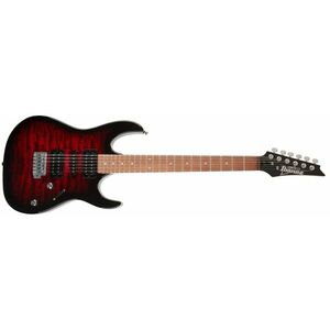 Ibanez GRX70QA Transparent Red Burst kép