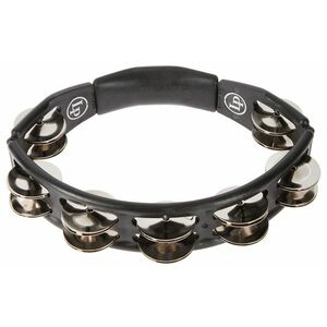 Latin Percussion Cyclops Tambourine Steel Jingles Black Hand Held kép