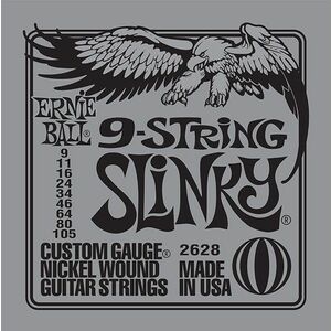 Ernie Ball 2628 Nickel Wound 9-String Slinky kép
