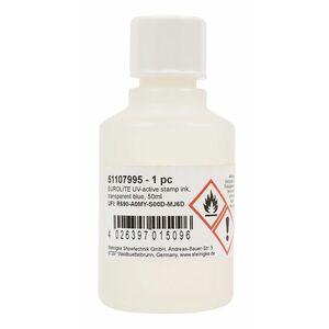 Eurolite UV-Active Stamp Ink Transparent Blue 50 ml kép
