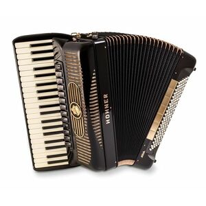 Hohner Gola 414, black with blind (jalousie) - no chin register kép
