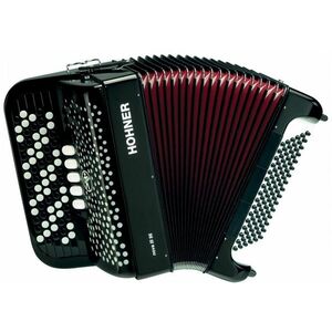 Hohner Nova III 96 black, C-stepped kép