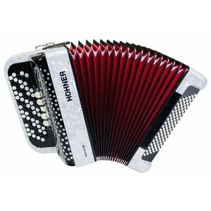 Hohner Nova III 96 white, B-stepped kép