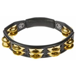 Latin Percussion Cyclops Tambourine Brass Jingles Black Hand Held kép