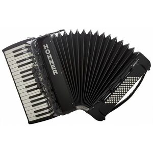 Hohner Amica Forte III 72 Black Silent Key kép