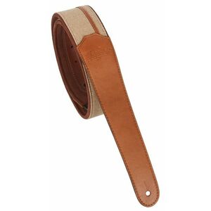 Taylor Vegan Leather Strap Tan With Natural Textile Trim kép