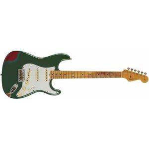 Fender Custom Shop Fat 64 Stratocaster Relic Aged Sherwood Green Metal kép
