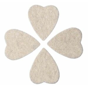 Timber Tones Felt Tones Heart Natural Wool Felt 4-Pack kép