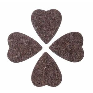 Timber Tones Felt Tones Heart Brown Wool Felt 4-Pack kép