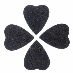Timber Tones Felt Tones Heart Black Wool Felt 4-Pack kép