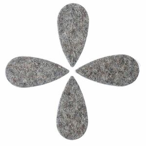 Timber Tones Felt Tones Teardrop Grey Wool Felt 4-Pack kép