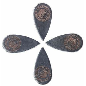Timber Tones Leather Tones Teardrop Black Leather 4-Pack kép