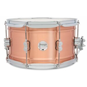 PDP 14" x 8" Concept Metal Satin Brushed Copper Snare Drum kép