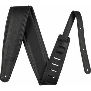 Fender 3.5" Premium Leather Strap Black kép