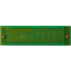 Hohner Translucent Harp C, green, hardcase kép