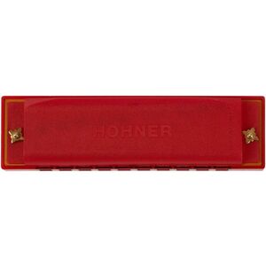 Hohner Translucent Harp C, red, hardcase kép