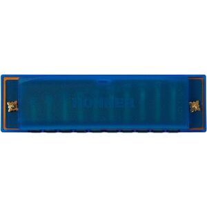 Hohner Translucent Harp C, blue, hardcase kép