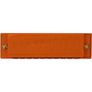 Hohner Translucent Harp C, orange, hardcase kép