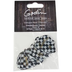 Godin Guitar Picks Medium .71 mm Checkerboard kép