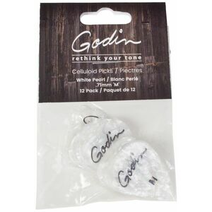 Godin Guitar Picks Medium .71 mm White Pearl kép
