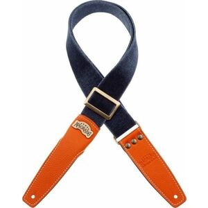 Magrabò Stripe SS Cotton Washed Blue / Orange 5 cm kép
