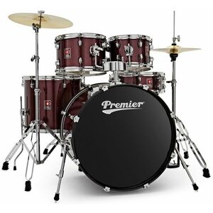 Premier Revolution 22" 5pc Drum Kit Red Sparkle kép