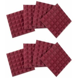Gator Frameworks 12x12 Acoustic Pyramid Panel Burgundy 8 Pack kép