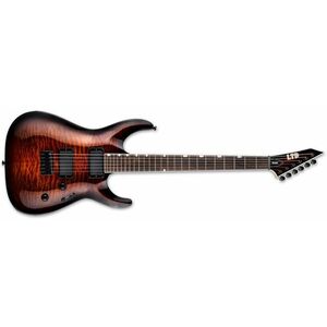 ESP LTD MH-200HT QM Dark Brown Sunburst kép