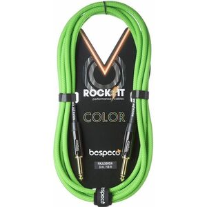 Bespeco Rockit Color Green 6m Jack kép