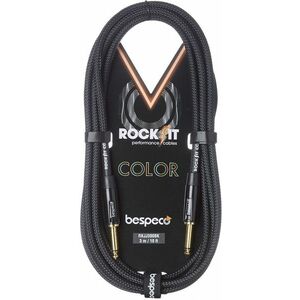Bespeco Rockit Color Black 6m Jack kép