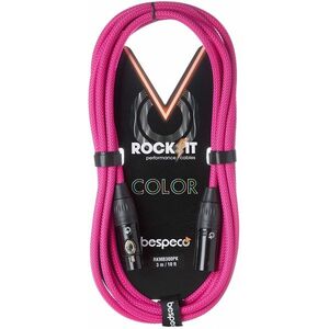 Bespeco Rockit Color Pink 3m XLR kép