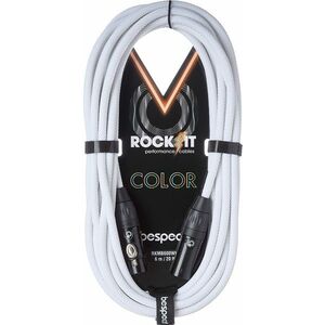 Bespeco Rockit Color White 10m XLR kép
