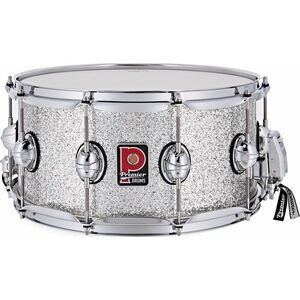 Premier Genista Maple 14" x 7" Snare Drum Silver Sparkle kép