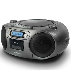 Aiwa BBTC-550MG hordozható audio készülék, ezüstszürke színben kép