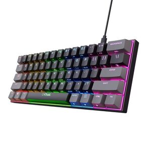 Trust GXT Acira - Kompakt Mechanikus Gaming Billentyűzet - 60% kép