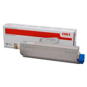 Oki C831 C841 lézertoner eredeti Cyan 10K 44844507 kép