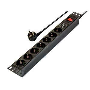 RAIN RET2209 19"" 1U PDU 7xCEE 7/3 schuko aljzat CEE7/7... kép