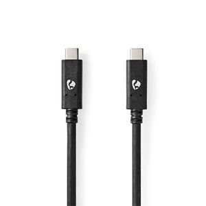 Nedis CCGW64750BK10 USB kábel USB 3.2 Gen 2 (3.1 Gen 2) 1 M USB C Fekete kép