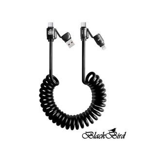 Blackbird adatkábel extreme 4in1 usb-a/usb-c/lightning 50-200cm, ... kép