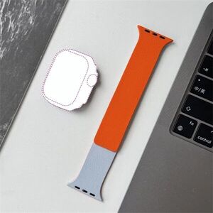 Blackbird szíj iwatch készülékhez litchi kék narancs 42/44/45/46/... kép