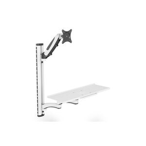 DIGITUS DA-90451 Univerzális falra szerelhető fehér/fekete munkaállomás kép