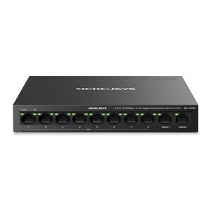 MERCUSYS MS110CMP 8x100Mbps(8xPOE+) + 2xLAN(1000Mbps) Fémházas As... kép