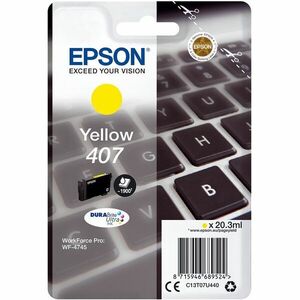 Epson T07U4 Tintapatron Yellow 20, 3ml No.407, C13T07U440 kép