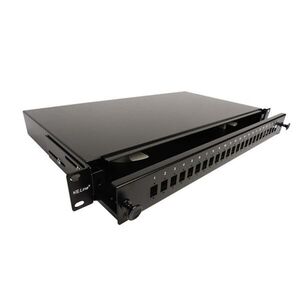 KELINE optikai patch panel kihúzható, 1U, 24xSC, LC duplex, LSH(E... kép