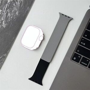 Blackbird szíj iwatch készülékhez litchi fekete szürke 38/40/41/s... kép